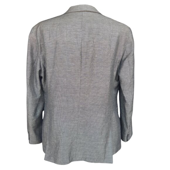 Hugo Boss 42R Linen & Wool Grey Check Sport Jacket, Dugger's of Halifax - Picture 2 of 14